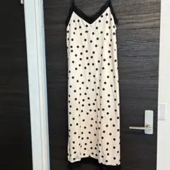 水玉模様 キャミワンピース