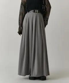 即日発送 新品 Lui's mi-企画 プリーツタックロングスカート グレーのサムネイル