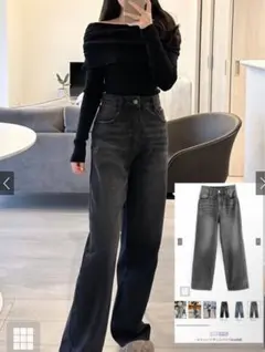 cu478 ストレートデニムパンツ