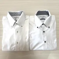 ORIHICA ホワイト ワイシャツ 2枚セット M