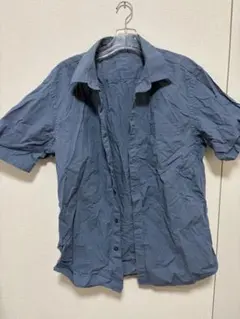 無印良品 半袖シャツ 紺色 Lサイズ