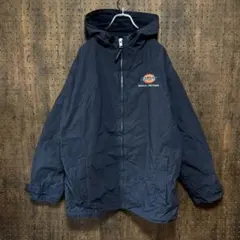 Dickies PVC 防水 ジップアップ　ナイロンジャケット 紺 mnj87