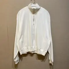 coen ハーフジップロングスリーブプルオーバー　Lサイズ