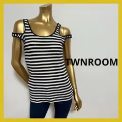 新品タグ付き TWNROOM ボーダー タンクトップのサムネイル