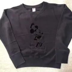 【未使用に近い】UNIQLO　Disney ミッキーマウス トレーナー 黒