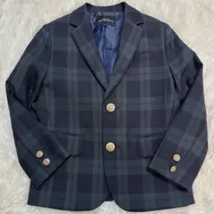 新品✨グリーンラベルリラクシング　ジャケット　120 チェック　金ボタン