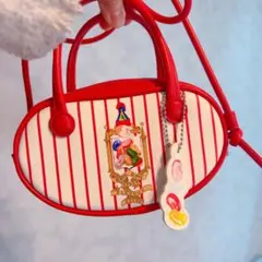 ハニーデュークス　ハリーポッター 赤と白のストライプ ショルダーバッグ　GU