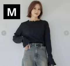 新品タグ付き　M　田中里奈　しまむらコラボ　mysacloset フレアTシャツ