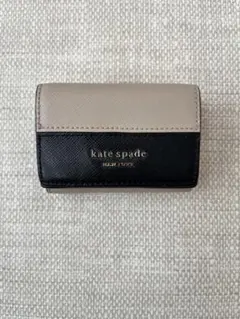 kate spade 三つ折り財布 ベージュ/ブラック