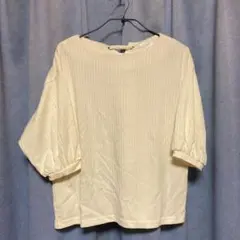 COLZA バックリボン カットソー ホワイト Mサイズ