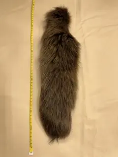 リアルファー生地　FOX尾　手芸材料　アクセサリー　 毛皮　キャンプ　登山