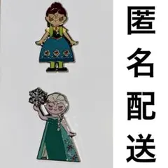 ディズニー　アナと雪の女王　ピンバッジコレクション　アナ　エルサ
