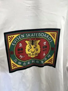 EVISEN SKATEBOARDS Tシャツ ホワイトのサムネイル