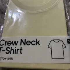 イエロー コットン クルーネック Tシャツ S