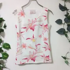 Rady レディ リリープリント ノースリーブ トップス　フリーサイズ