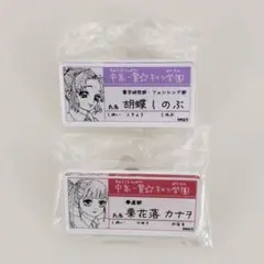 中高一貫☆キメツ学園 ネームプレート 胡蝶しのぶ 栗花落カナヲ 2点セット