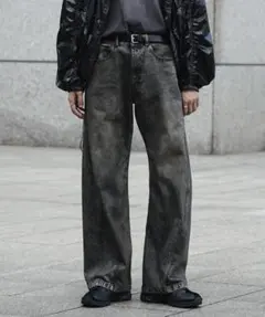 WYM VINTAGE WASHED CURVED DENIM 新品　Mサイズ