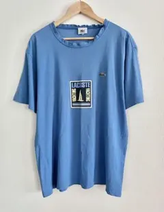 ラコステ　90s 半袖Tシャツ　ブルー　サイズ5