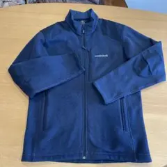 モンベル　クリマプラス ニットジャケット　ネイビー　L