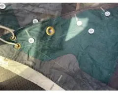 スウェーデン軍 三角 軍幕 USED（良好）　（リネン×コットン混紡）② スウェーデン軍 三角 軍幕 USED（良好） （リネン×コットン混紡）②