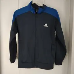 adidas トレーニングジャケット ダークグレー/青