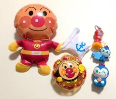 アンパンマン ビニールぬいぐるみとフィギュアセット
