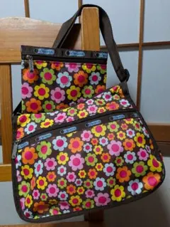 未使用レスポートサック　花柄ショルダーバッグ　ポーチ付のサムネイル