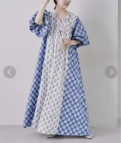 CIAOPANIC TYPY パネルプリントランタンスリーブ柄ワンピース