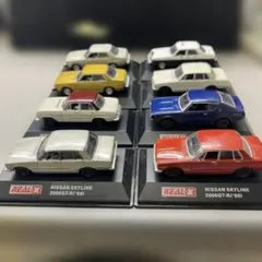 REAL-X NISSAN SKYLINE ミニカー 8台セットのサムネイル