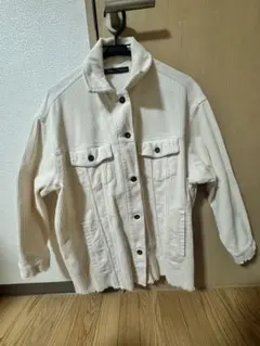 ZARA コーデュロイジャケット　ホワイト