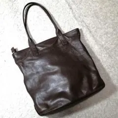 ★ゲンテン genten★高級 トートバッグ 上質ソフトレザー 肩掛け可 A4可