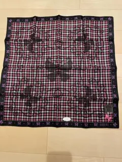 新品未使用　ANNA SUI チェック柄大判ハンカチ