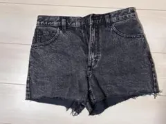 ダークグレー デニムショートパンツ Sサイズ