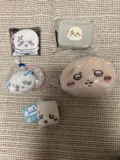 ちいかわ　ラッコ　5点セット　ポーチ がま口　マルチケース