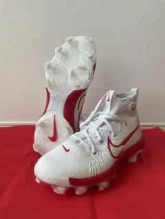 NIKE 野球 スパイク ホワイト レッド 白 赤 28.5㎝ ミドルカット 