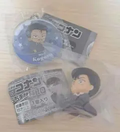 名探偵コナン カプセルアクリルキーホルダー＆ちぢませ隊 毛利小五郎 2個セット