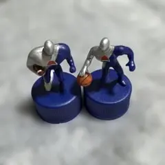 ペプシマン ボトルキャップ 当時物 2体セット アメフト バスケットボール