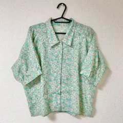 USED vintage古着 ブラウス 花柄シャツ