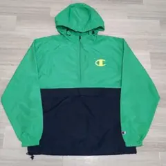 Champion ナイロンジャケット ハーフジップ M