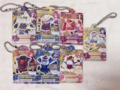 アイカツ カードキーホルダー ガチャ 7個 まとめ売り スレ傷あり