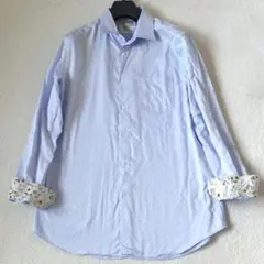 現行　XL　ポールスミス　シャツ　長袖　ドット　花柄　水彩画　マルチカラー
