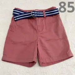 【ラルフローレン】ショートパンツ18m/85 赤チェリーピンク