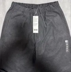 大人気！ユニクロU ブラッシュド スウェットワイドパンツ ダークグレーS