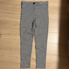ZARA チェック柄 スキニーパンツ