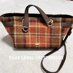 バーバリー　ブルーレーベルクレストブリッジ　２wayハンドバッグ　チェック