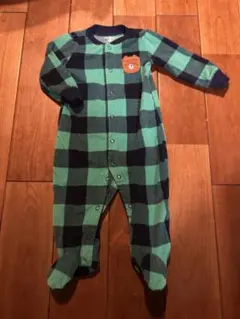 carter's チェック柄ロンパース 9m