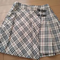 BURBERRY LONDONチェック柄プリーツミニスカート