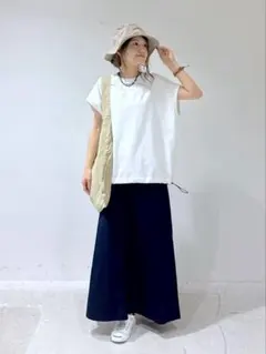 新品未使用品⭐️NATURAL LAUNDRY コットンリネンガルゼスカート