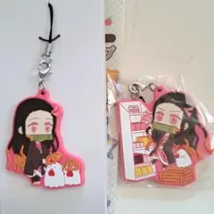 鬼滅の刃 ラバーストラップ ローソン 竈門禰豆子 ラバスト 禰豆子 ストラップ