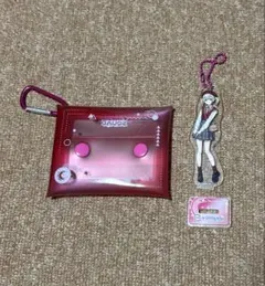 プロセカ　スシローコラボマルチポーチ＆アクリルスタンド　小豆沢こはね